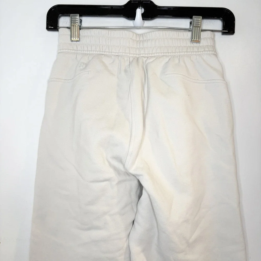 Lululemon Pant Women 0 Off White Loungeful Straight Leg Athleisure Sweatpants